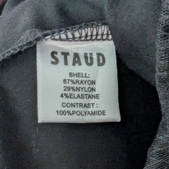 NWT Staud Black Daffodil Sleeveless Tiered Hem Maxi Dress Size Medium - Picture 5 of 13